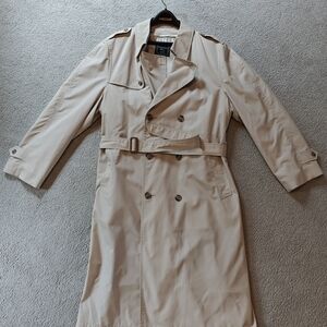 Vintage Christian Dior Monsieur 46 XL Classic Beige Trench Coat